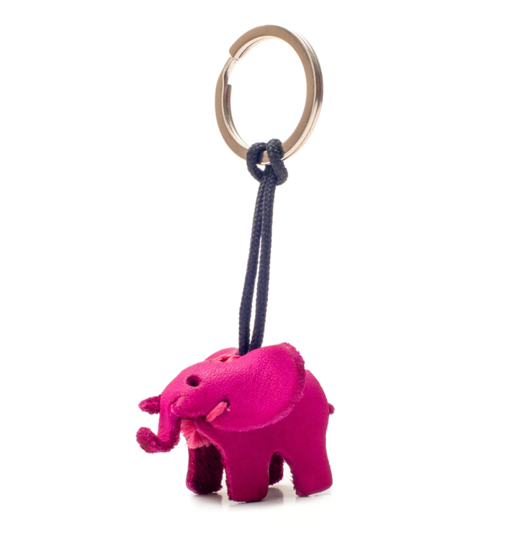 SCHLÜSSELANHÄNGER Leder-Elefant SMALL
