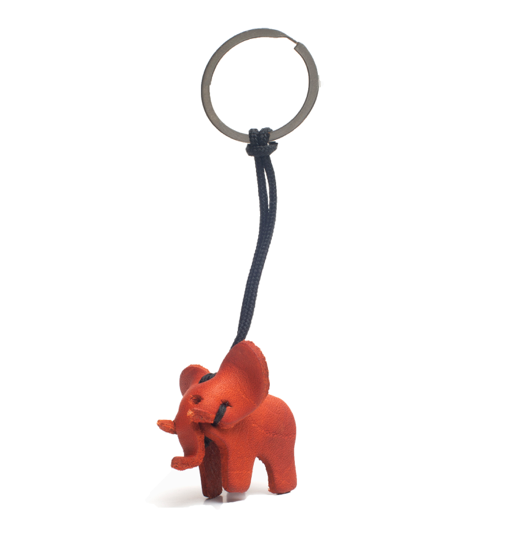 SCHLÜSSELANHÄNGER Leder-Elefant SMALL