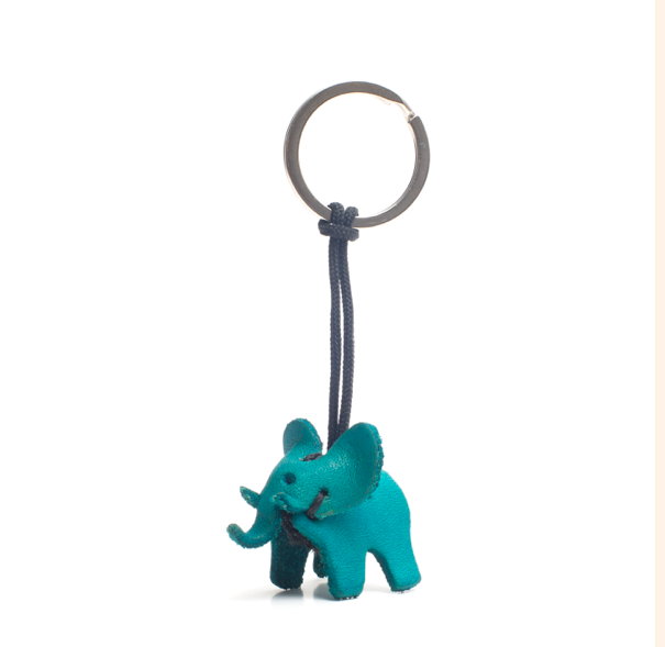 SCHLÜSSELANHÄNGER Leder-Elefant SMALL
