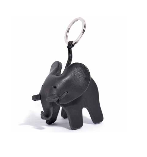 SCHLÜSSELANHÄNGER Leder-Elefant LARGE
