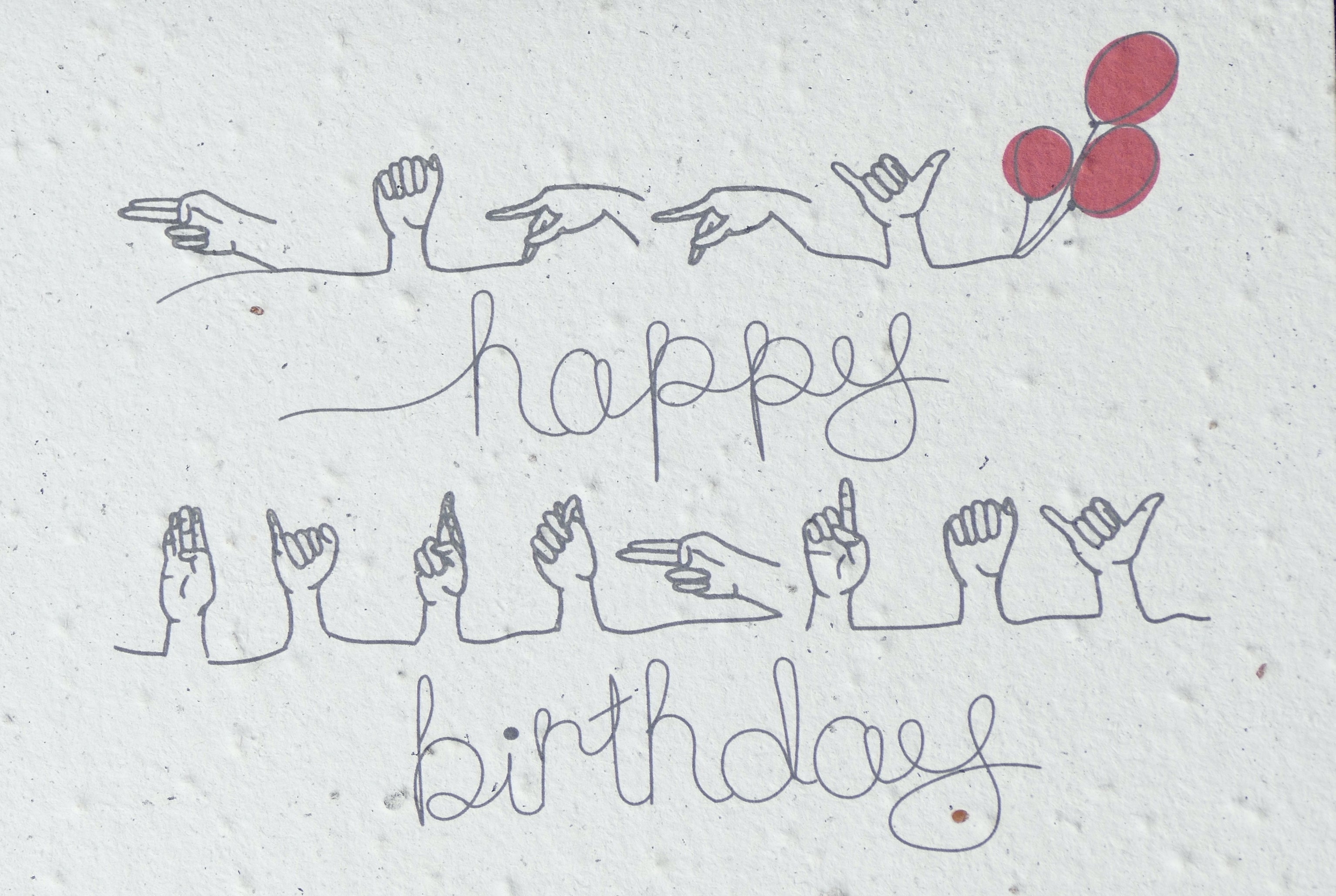 WACHSENDE GRUßKARTEN - GEBURTSTAG