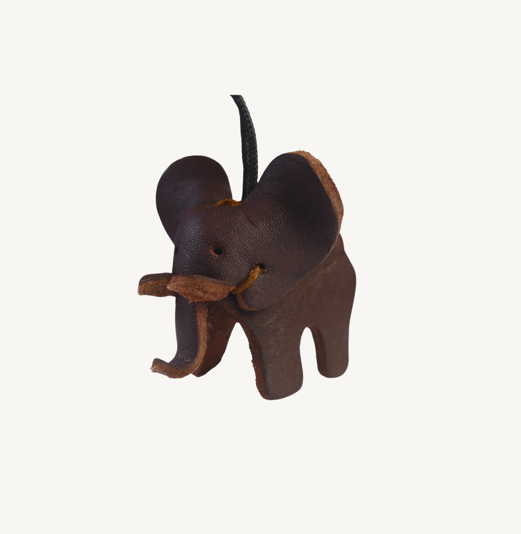 SCHLÜSSELANHÄNGER Leder-Elefant LARGE